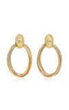 Kentshire Cartier Trinity18k White; Yellow And Rose Gold Earrings