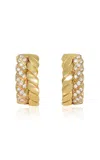 Kentshire M. Gerard French 18k Yellow Gold Diamond Earrings