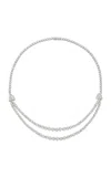 Kentshire Mid-century Rvière Platinum Diamond Necklace In White