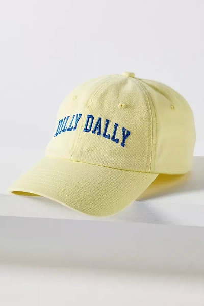 Kenz Kustomz Dilly Dally Baseball Cap In Yellow