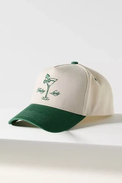 Kenz Kustomz Feeling Lucky Trucker Hat In Green