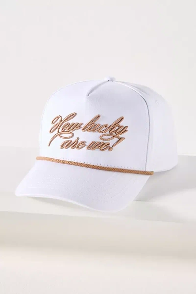 Kenz Kustomz How Lucky Are We Trucker Hat In White