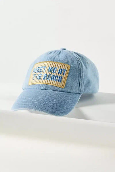 Kenz Kustomz Meet Me Baseball Cap In Blue
