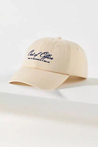 Kenz Kustomz Out Of Office Baseball Cap In Sand