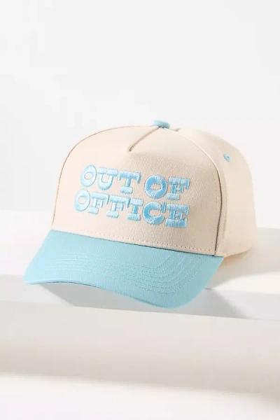 Kenz Kustomz Out Of Office Trucker Hat In Blue
