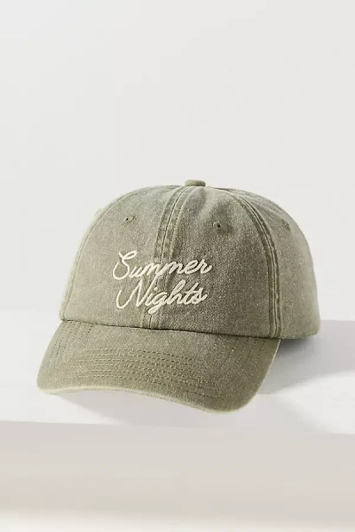 Kenz Kustomz Summer Nights Baseball Cap In Green