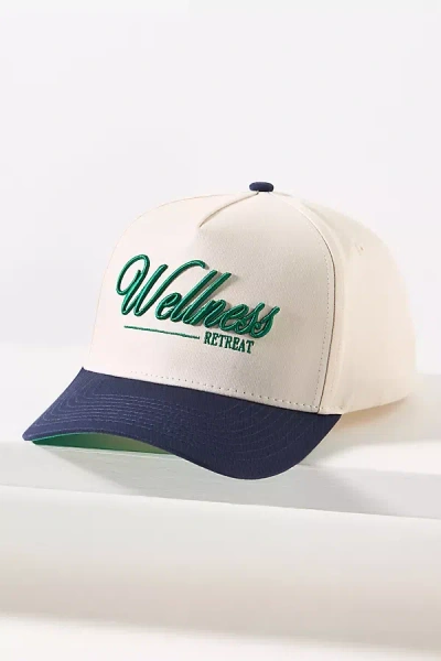 Kenz Kustomz Wellness Retreat Embroidered Trucker Hat In Blue