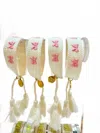 Kenzie Collective Women's Bows Tassel Bracelet In White/pink In Multi