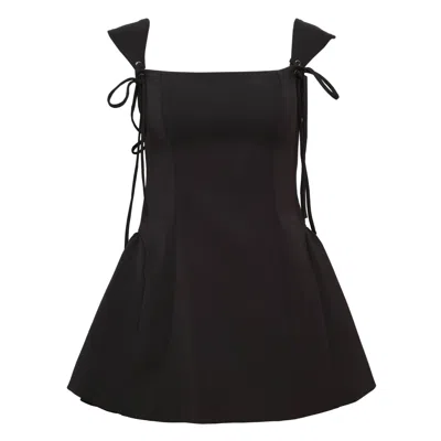 Kenzie Klambie Black Tie Strap Dress