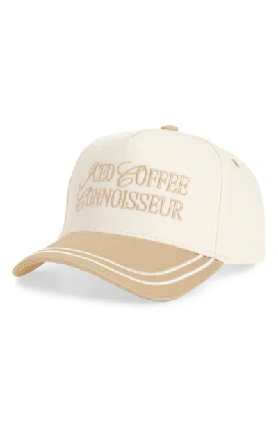 Kenzkustomz Coffee Connoisseur Snapback Baseball Cap In Brown