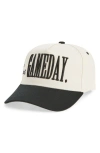 Kenzkustomz Gameday Canvas Snapback Baseball Cap In Brown