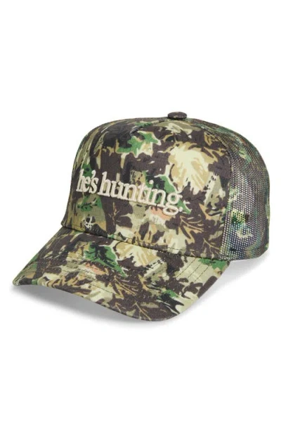 Kenzkustomz He's Hunting Trucker Hat In Multi
