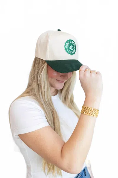Kenzkustomz Women's Good Luck Charm Trucker Hat In Green In Multi