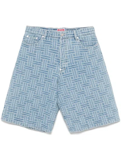 KENZO KENZO WEAVE DENIM SHORTS