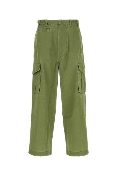 KENZO KENZO GREEN COTTON CARGO PANT