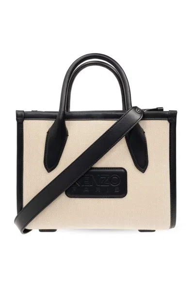 Kenzo 18 Small Small Tote Bag Bag In Beige