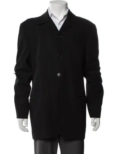 Pre-owned Kenzo 1990's Wool Blazer In Black