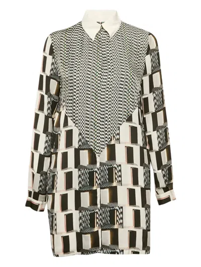 Pre-owned Kenzo 2024 Silk Dress In White