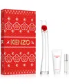 Kenzo 3-pc. Flower By  Eau De Parfum Gift Set In Transparent