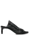 Kenzo 55mm Mesh-design Mules In 黑色