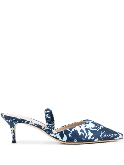 Kenzo 55mm Mio Mules In 蓝色