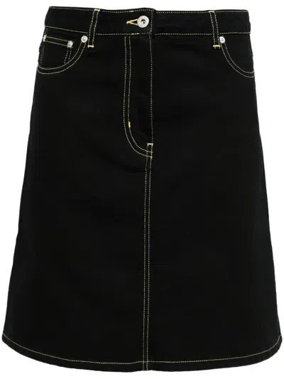 Kenzo Minirock In A-linie In Blau