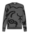 Kenzo Abstract Tiger-print Sweatshirt In Black