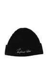 Kenzo Ribbed Signature Beanie In Black