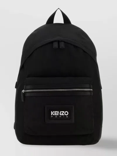 Kenzo Logo Backpack In Black
