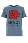 Kenzo Air Force Blue Cotton T-shirt In Blue