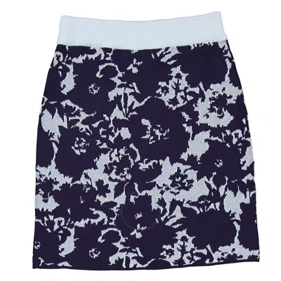 Kenzo All-over Flower Camo Skirt In Blue