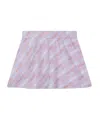Kenzo All-over Logo Print Mini Skirt In Purple