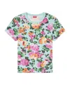 Kenzo Floral T-shirt In Blue