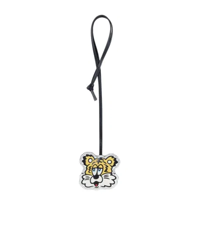 Kenzo Animal Pattern Key Chain In Black