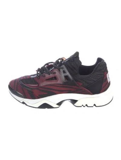 Pre-owned Kenzo Animal Print Athletic Sneakers In Multicolor