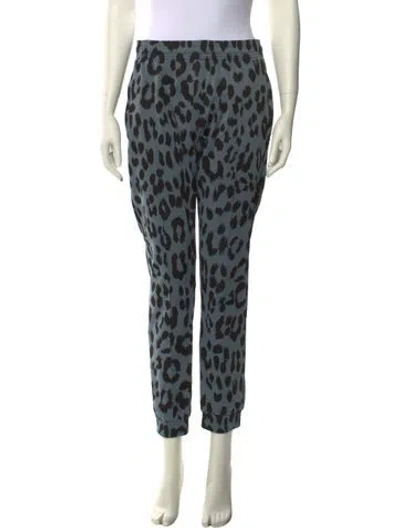 Pre-owned Kenzo Animal Print Skinny Leg Pants In Multi