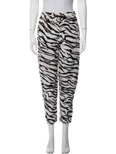 Pre-owned Kenzo Animal Print Sweatpants In Black