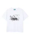 Kenzo Animal-print T-shirt In White