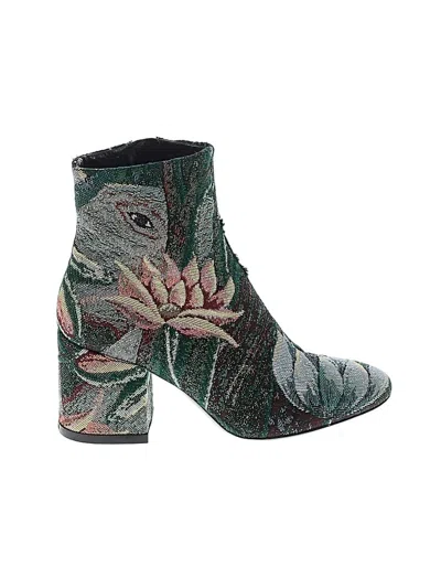 Pre-owned Kenzo Ankle Boots In Green