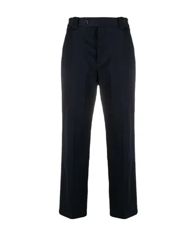 Kenzo Ankle-exposed Casual Pants In Black