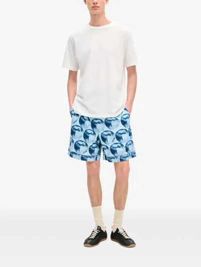 Kenzo Apple Pop Bermuda Shorts In White