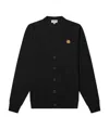 Kenzo Appliqué Cotton Cardigan In Black