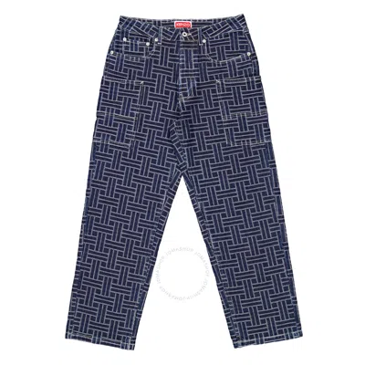 Kenzo Applique Logo Straight Leg Pants