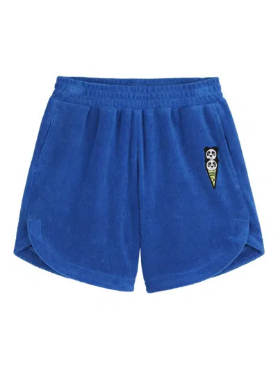 Kenzo Kids' Appliqué Shorts In Blue