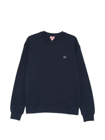 Kenzo Appliqué Sweatshirt In Blue