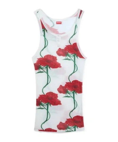 Kenzo ' Archive Roe' Skinny Tank Top In Multi