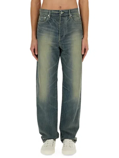 Kenzo Asagao Straight Fit Jeans In Blue