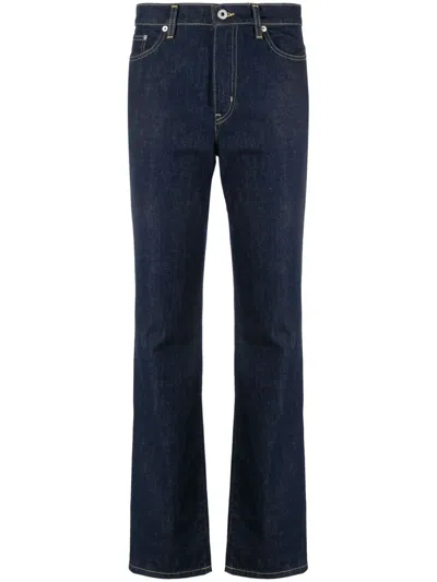 Kenzo Asagao Straight-leg Jeans In Blue