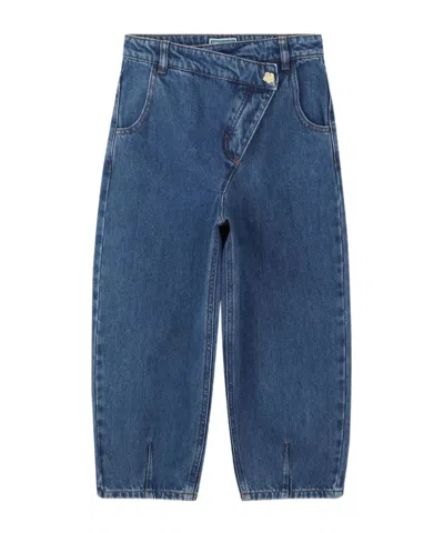 KENZO ASYMMETRIC BUTTON-DOWN JEANS