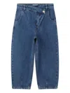 Kenzo Asymmetric-button Jeans In Blue